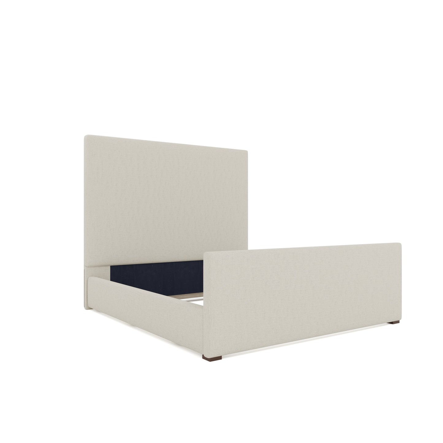 Moyra Plain Luxe Footboard Upholstered Bed