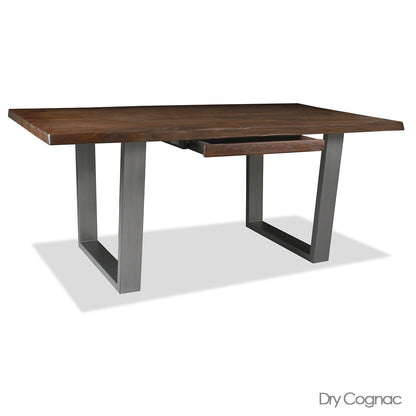Rhode Live Edge Hardwood and Wrought Iron Desk