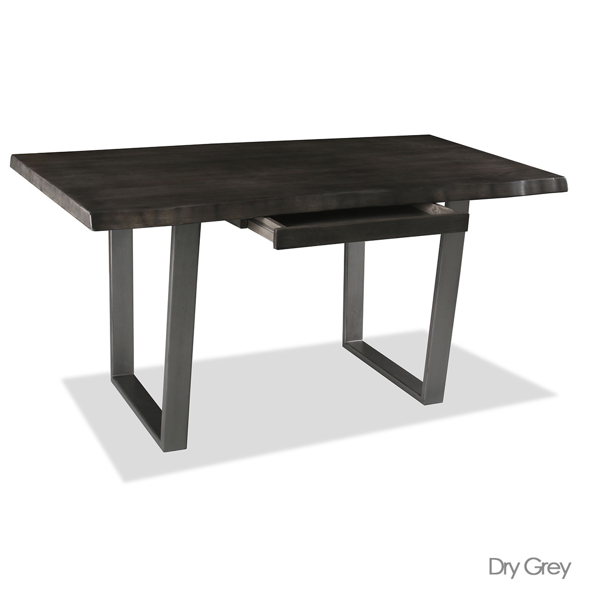 Rhode Live Edge Hardwood and Wrought Iron Desk