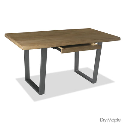 Rhode Live Edge Hardwood and Wrought Iron Desk