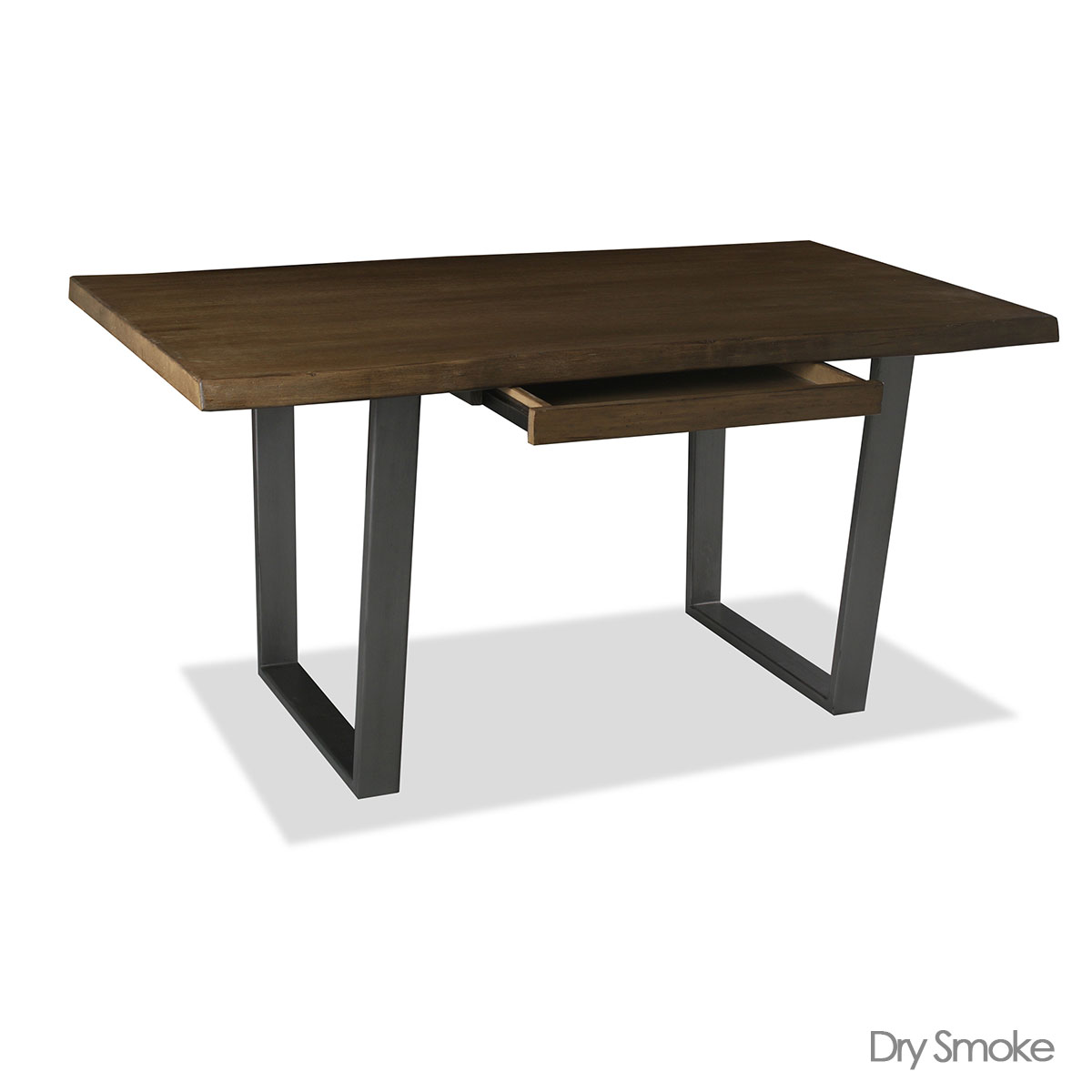 Rhode Live Edge Hardwood and Wrought Iron Desk