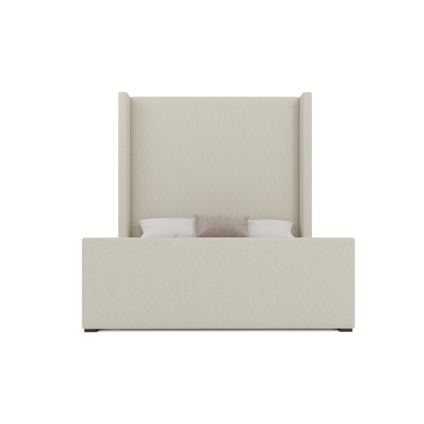 Aylet Plain Luxe Footboard Upholstered Bed