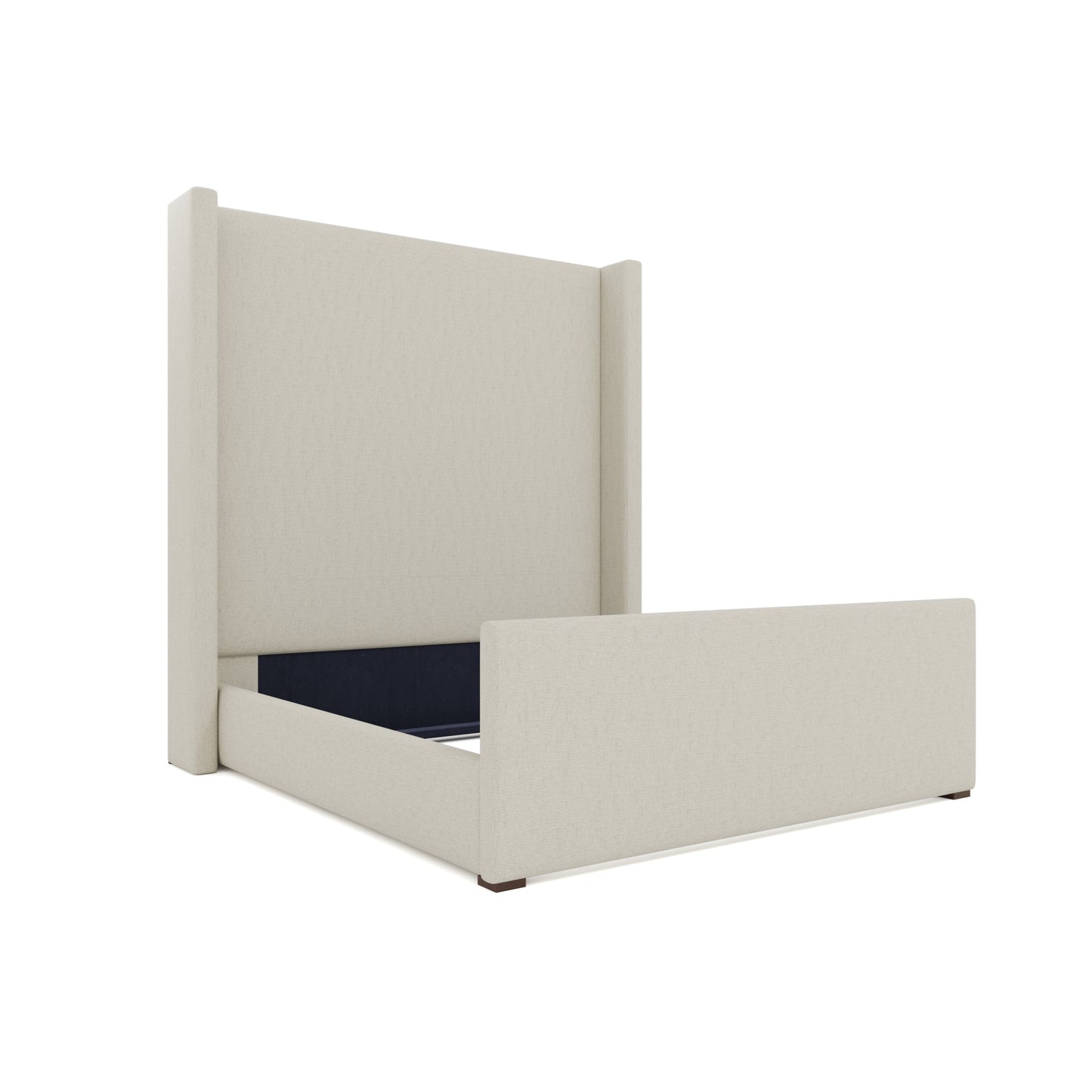 Aylet Plain Luxe Footboard Upholstered Bed