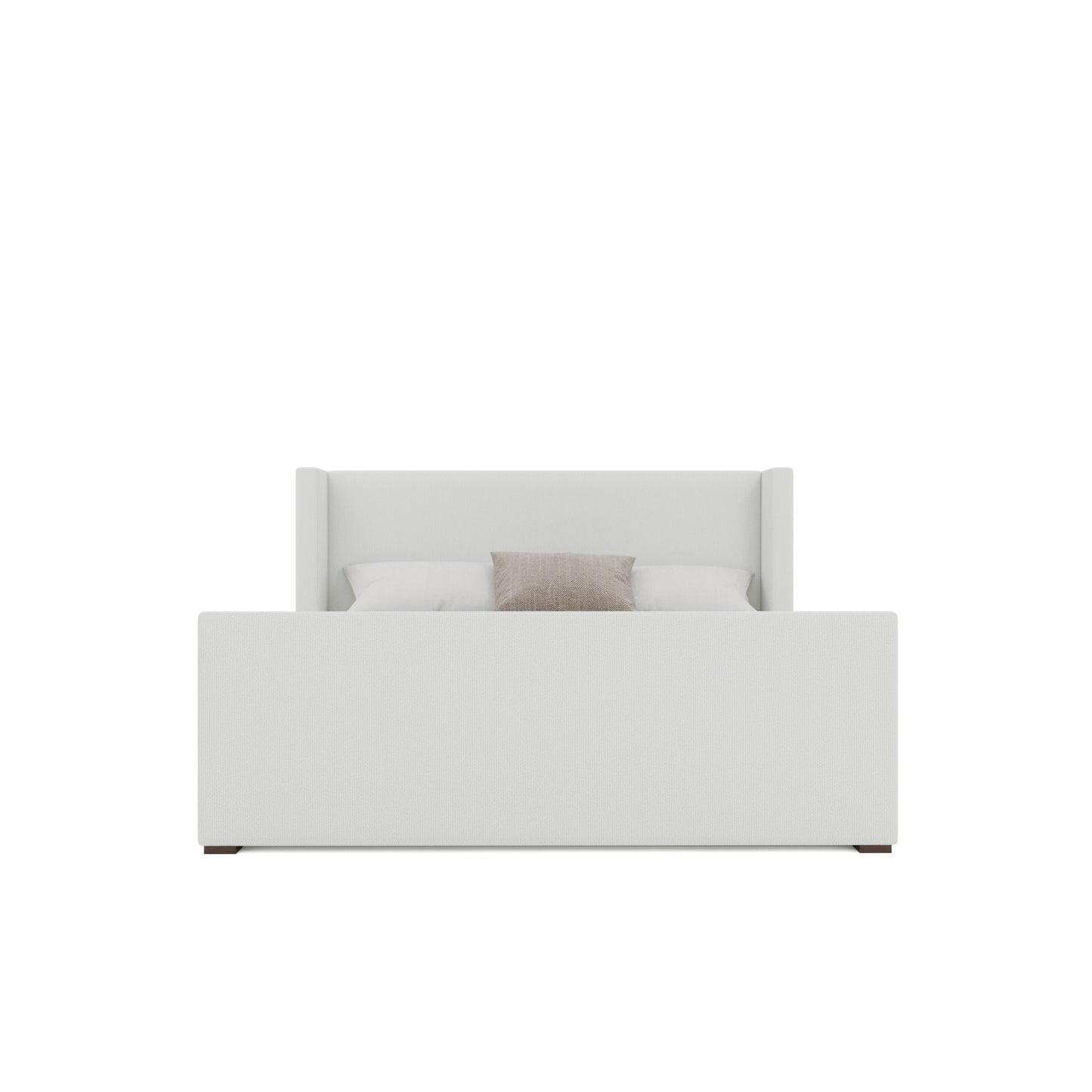 Aylet Plain Luxe Footboard Upholstered Bed
