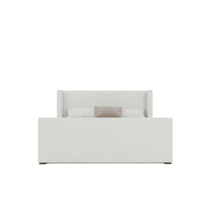 Aylet Plain Luxe Footboard Upholstered Bed