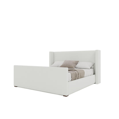 Aylet Plain Luxe Footboard Upholstered Bed