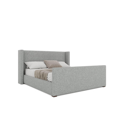 Aylet Plain Luxe Footboard Upholstered Bed