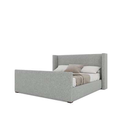 Aylet Plain Luxe Footboard Upholstered Bed