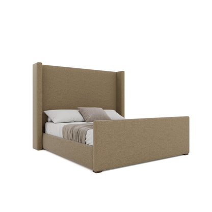 Aylet Plain Luxe Footboard Upholstered Bed