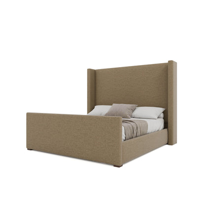 Aylet Plain Luxe Footboard Upholstered Bed