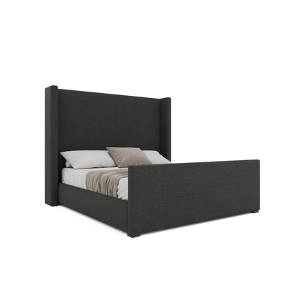 Aylet Plain Luxe Footboard Upholstered Bed