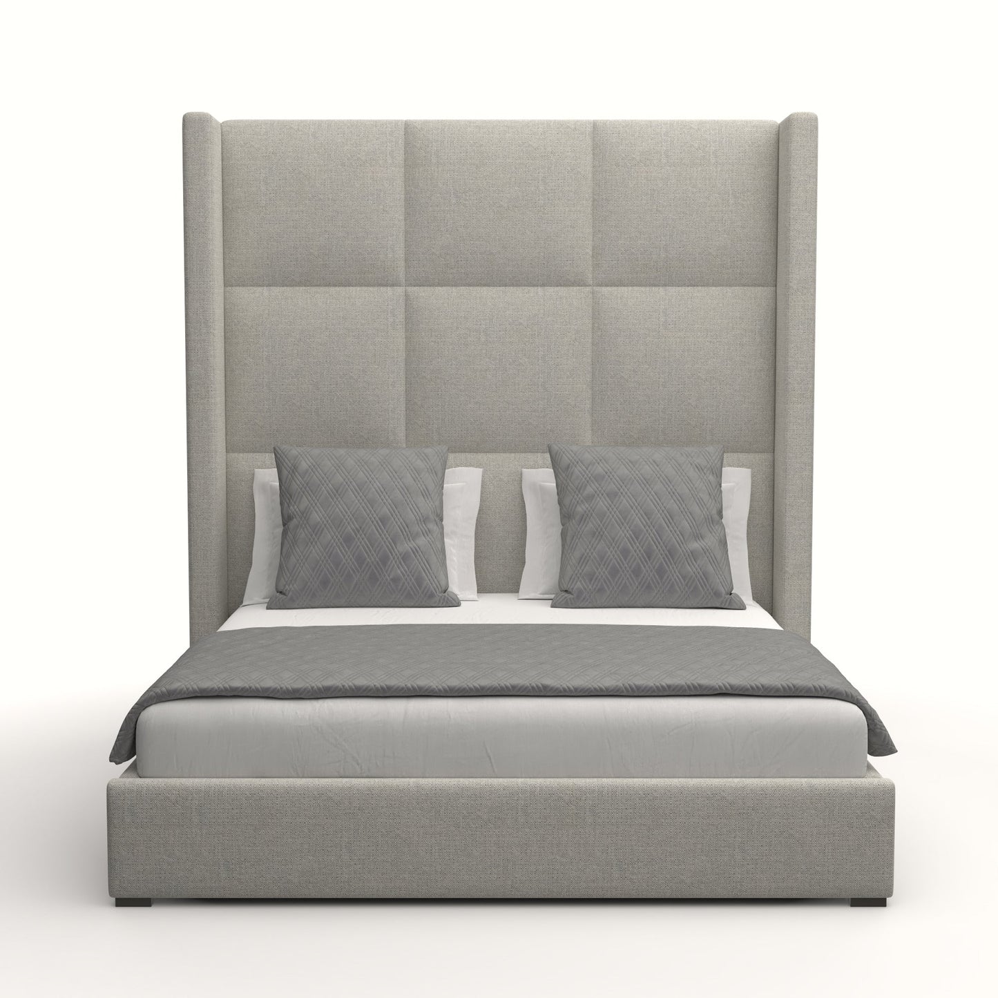 Aylet Square Tufted Height Bed