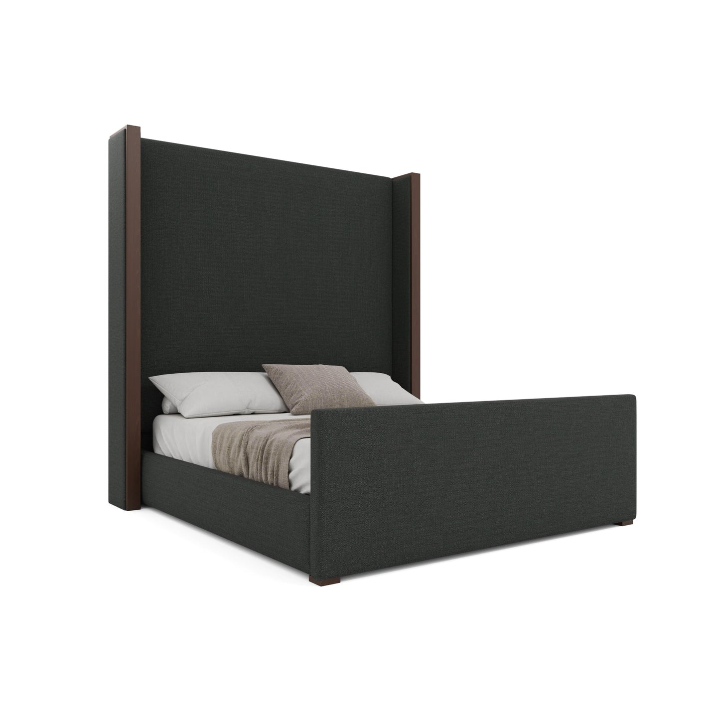 Irenne Luxe Plain Footboard Upholstered Bed