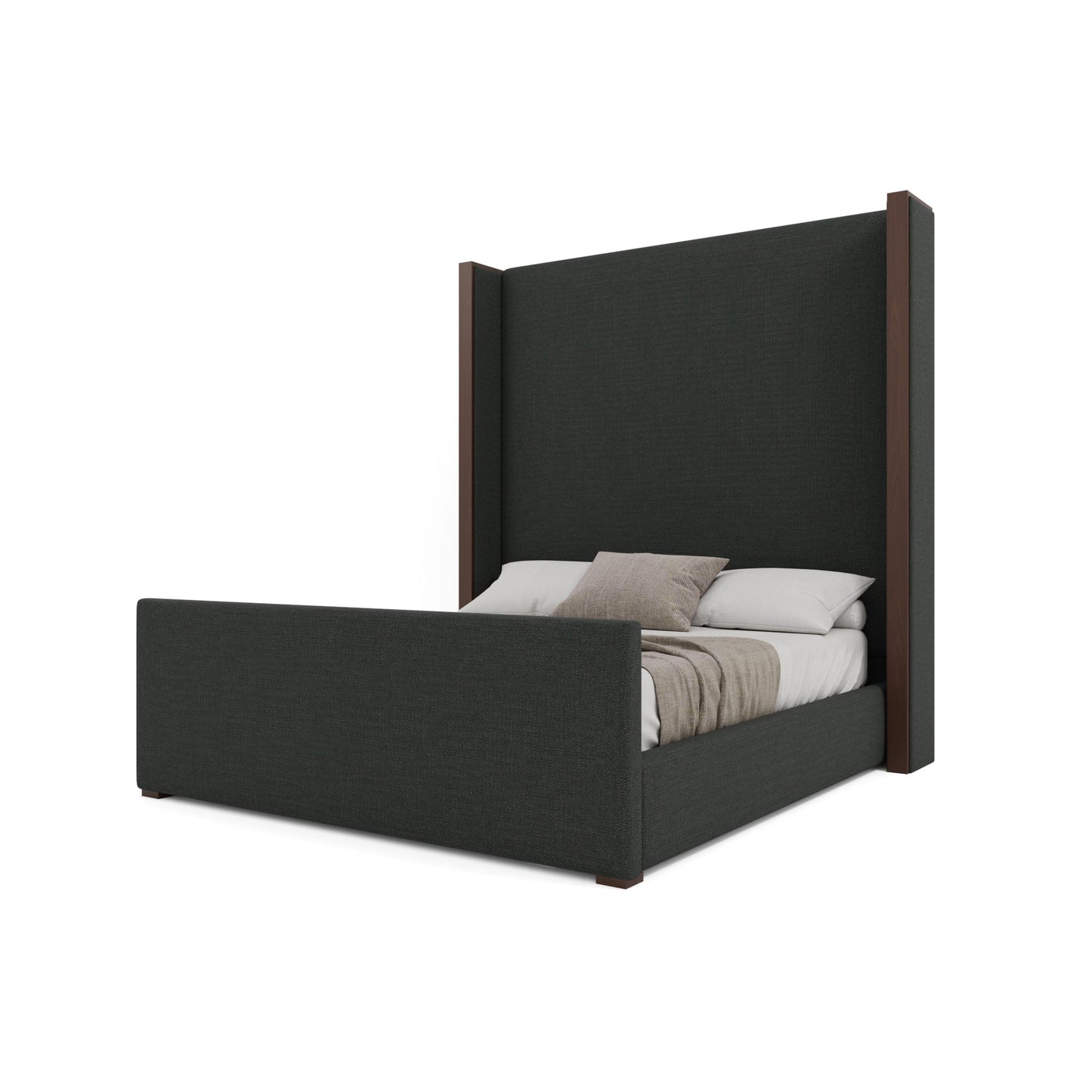 Irenne Luxe Plain Footboard Upholstered Bed