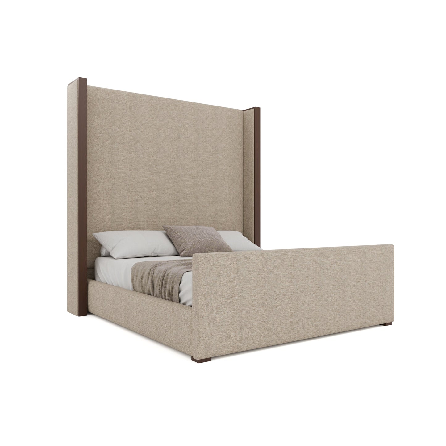 Irenne Luxe Plain Footboard Upholstered Bed