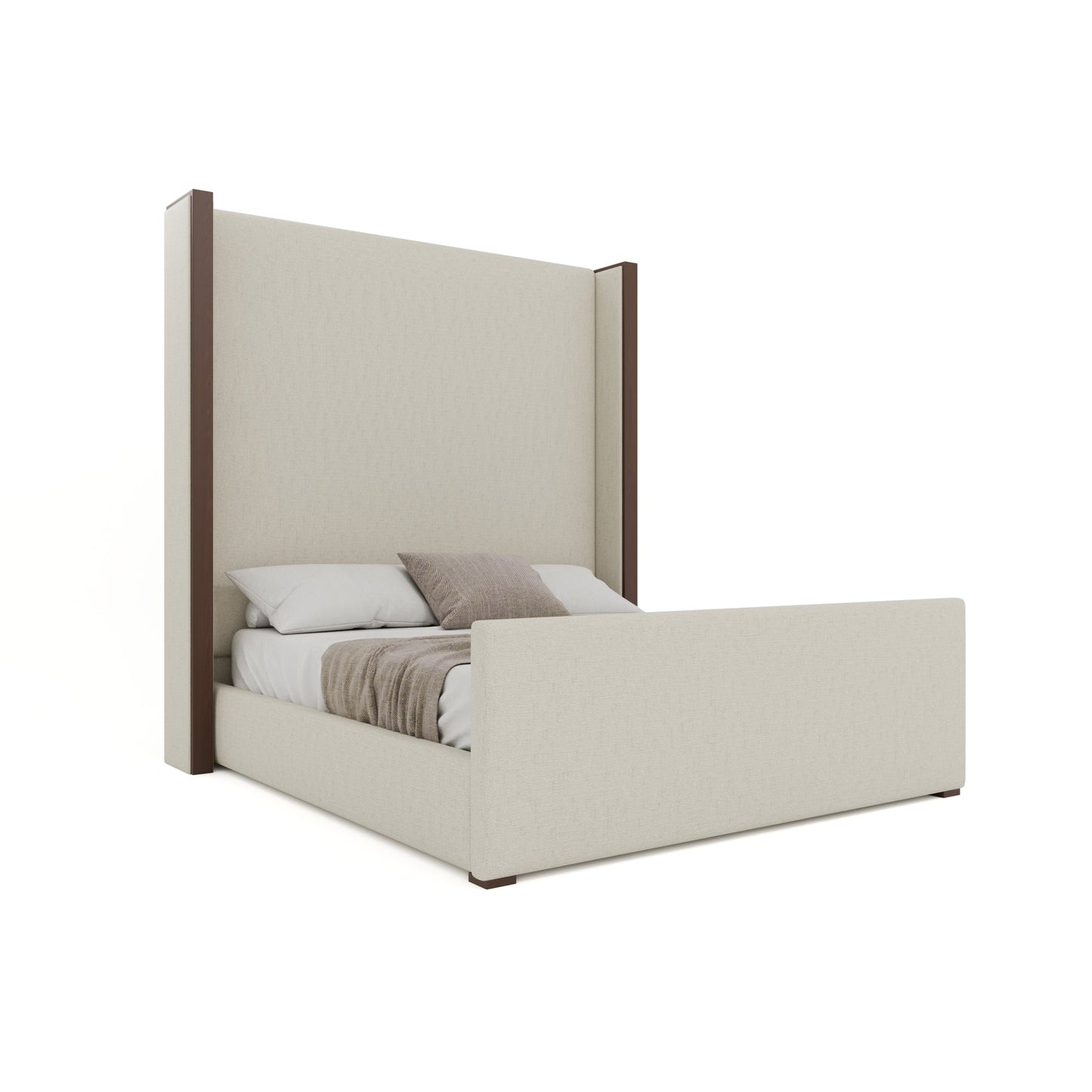 Irenne Luxe Plain Footboard Upholstered Bed