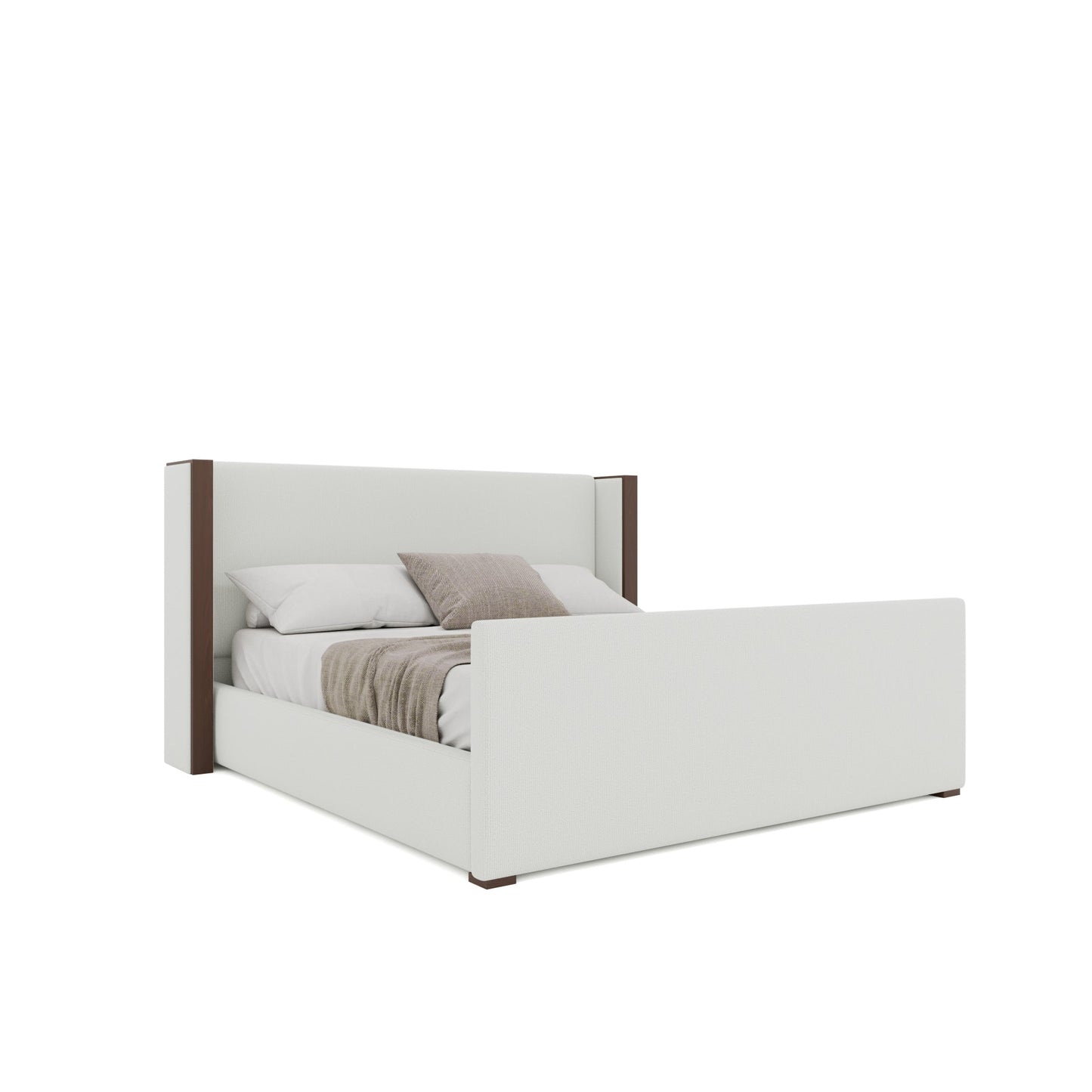 Irenne Luxe Plain Footboard Upholstered Bed