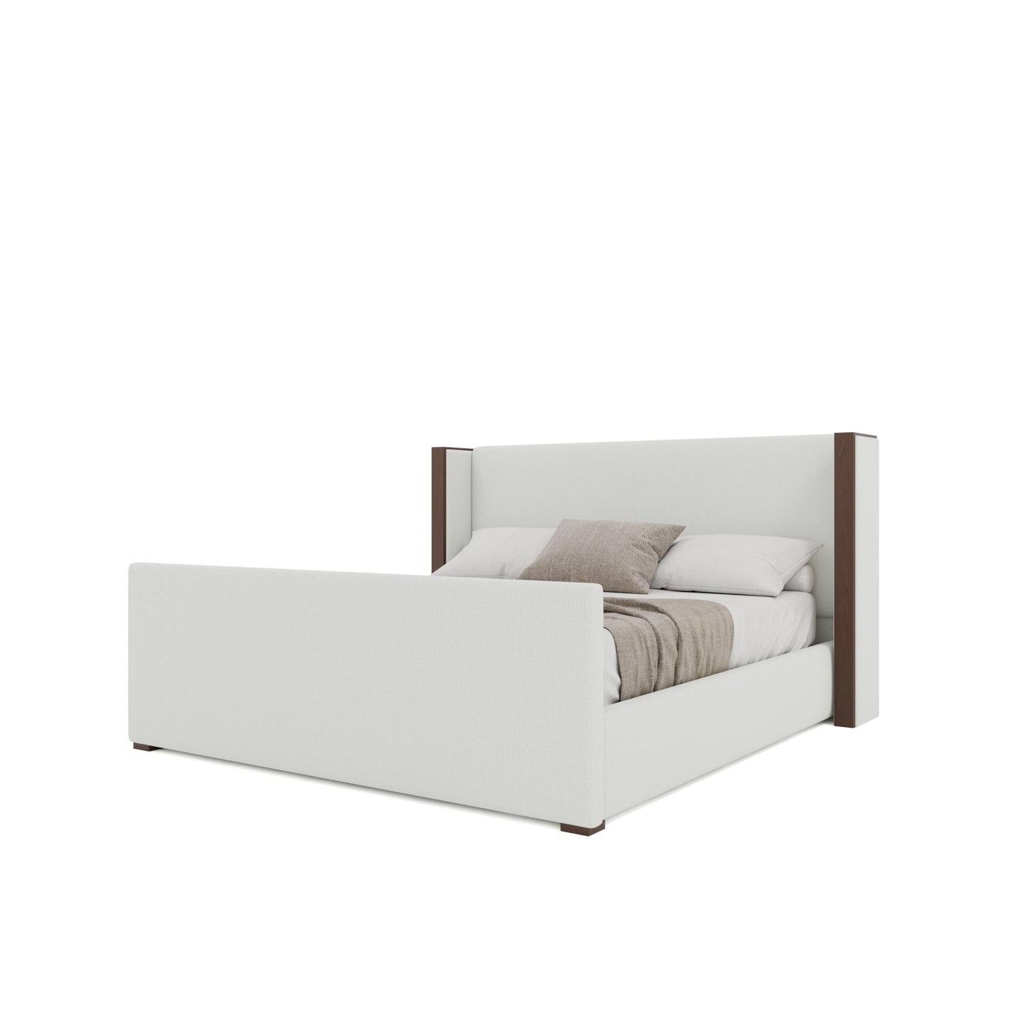 Irenne Luxe Plain Footboard Upholstered Bed