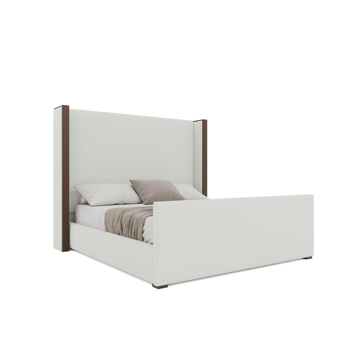 Irenne Luxe Plain Footboard Upholstered Bed