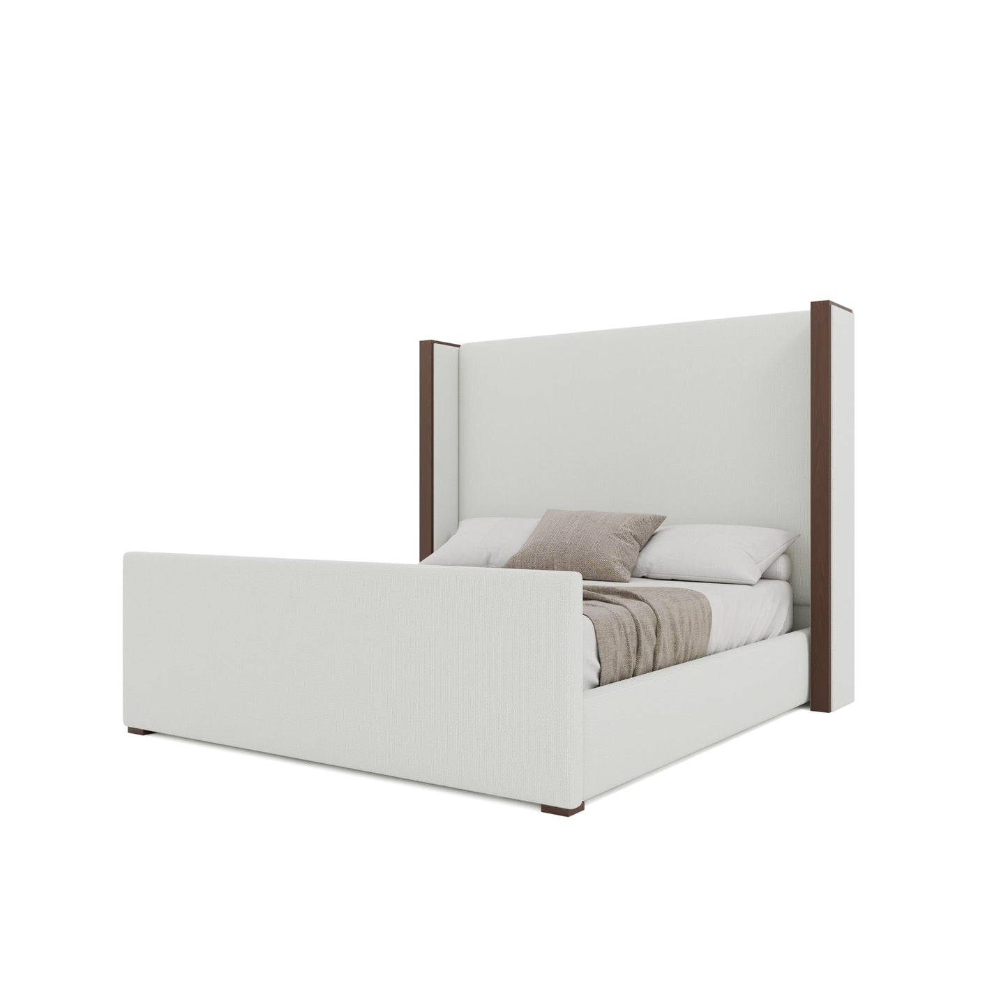 Irenne Luxe Plain Footboard Upholstered Bed