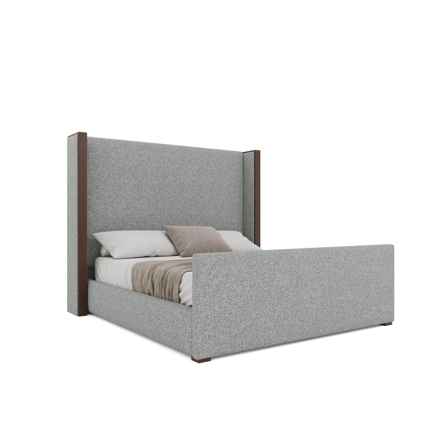Irenne Luxe Plain Footboard Upholstered Bed
