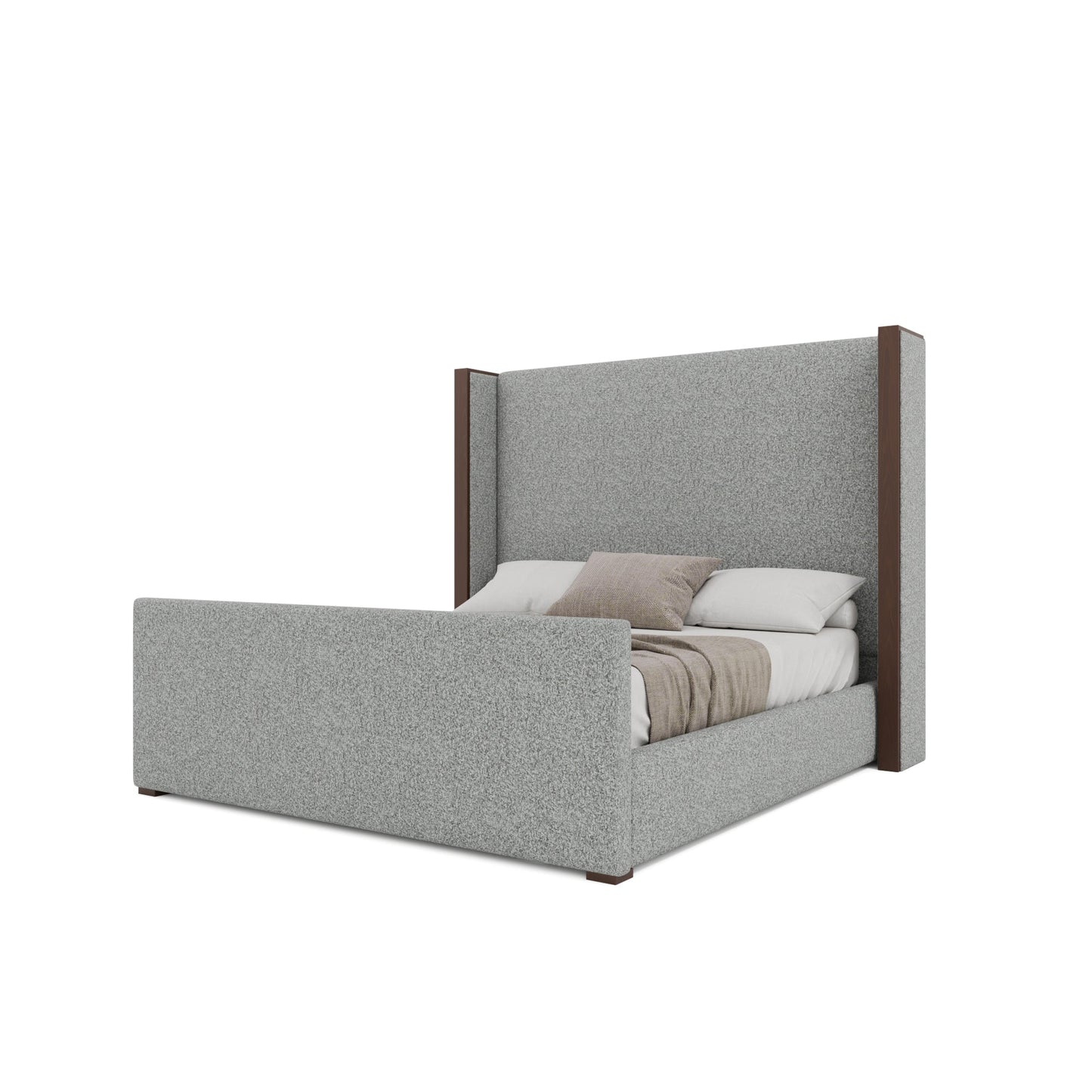 Irenne Luxe Plain Footboard Upholstered Bed