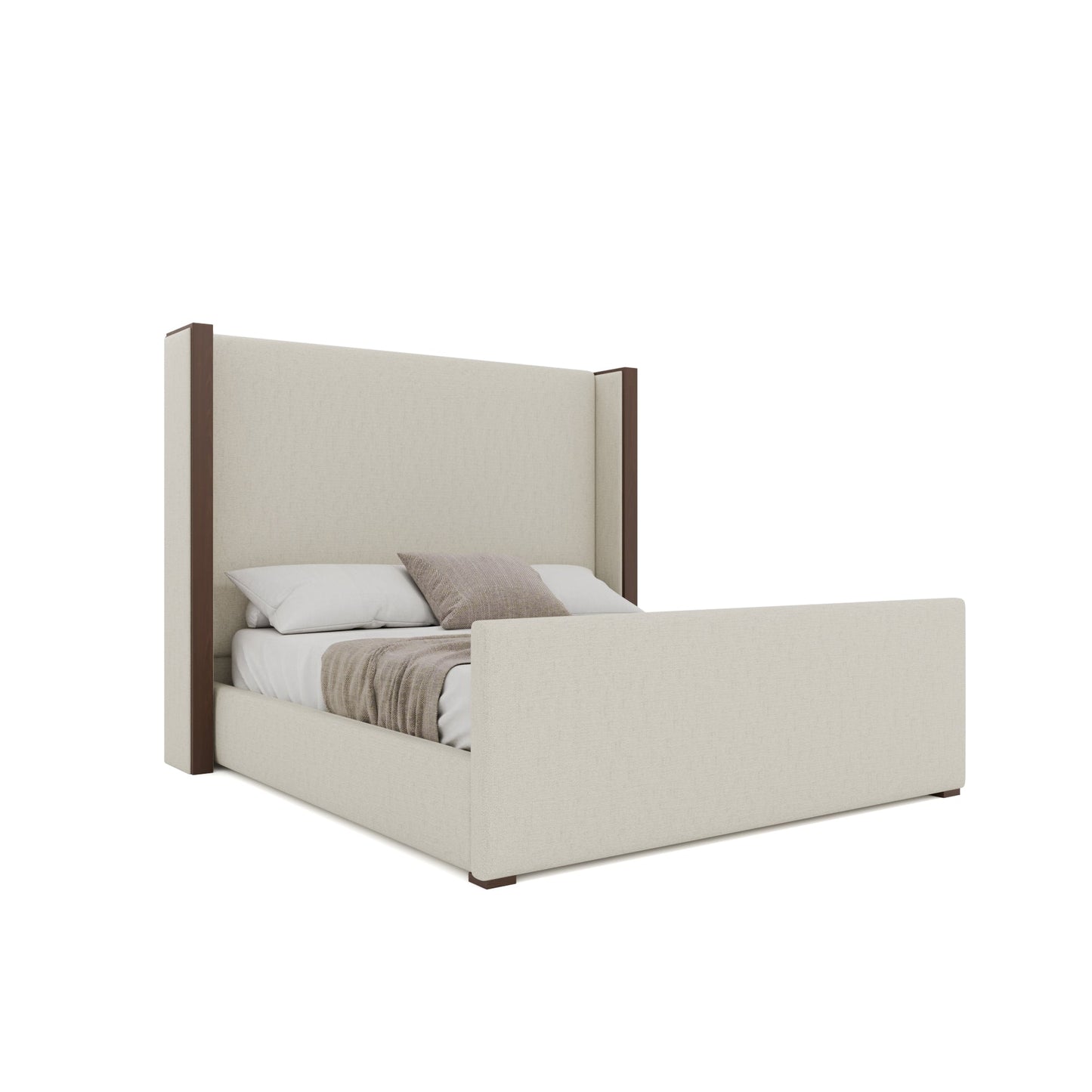 Irenne Luxe Plain Footboard Upholstered Bed