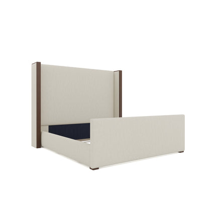 Irenne Luxe Plain Footboard Upholstered Bed