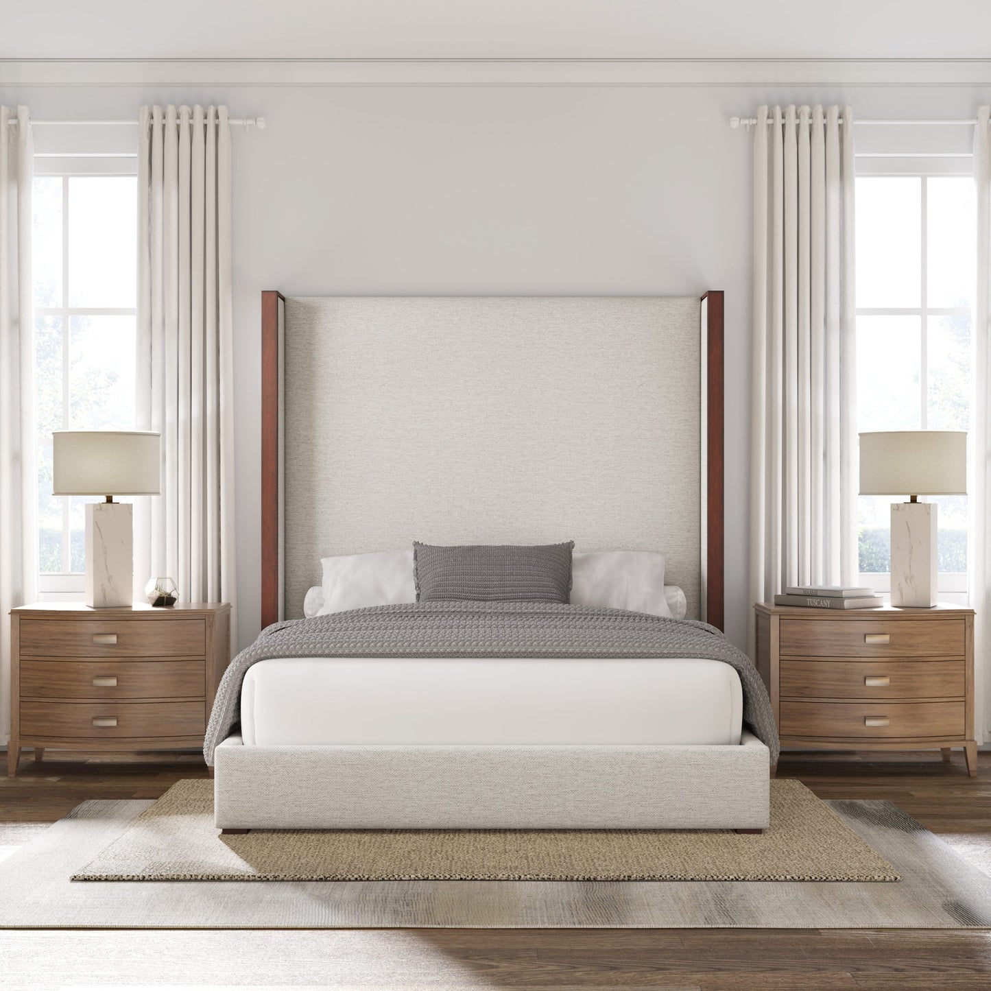 Irenne Plain Upholstered Bed