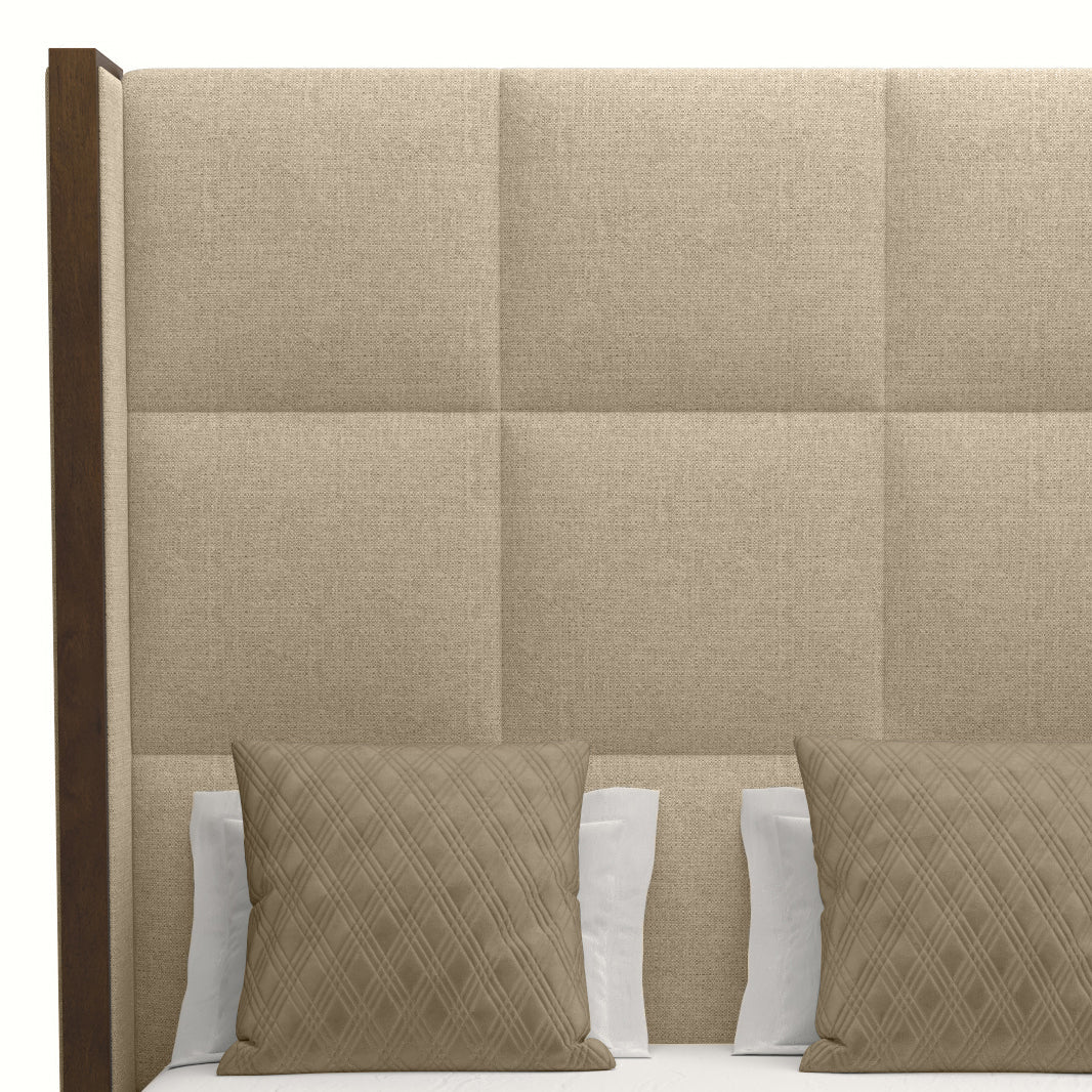 Irenne Square Tufted Height Bed
