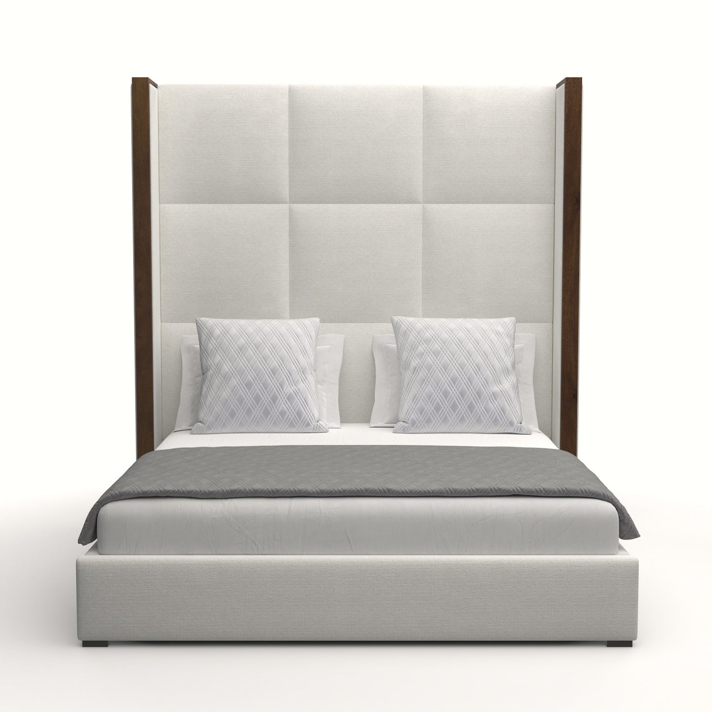 Irenne Square Tufted Height Bed