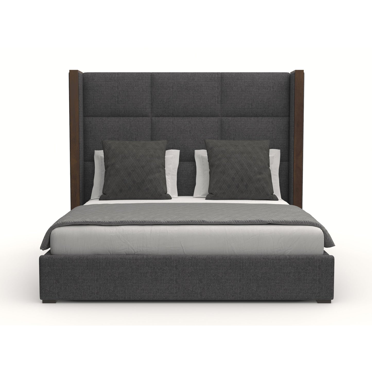 Irenne Square Tufted Height Bed