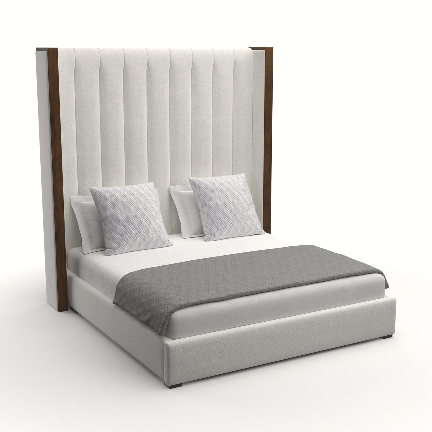 Irenne Vertical Channel Tufting Height Bed
