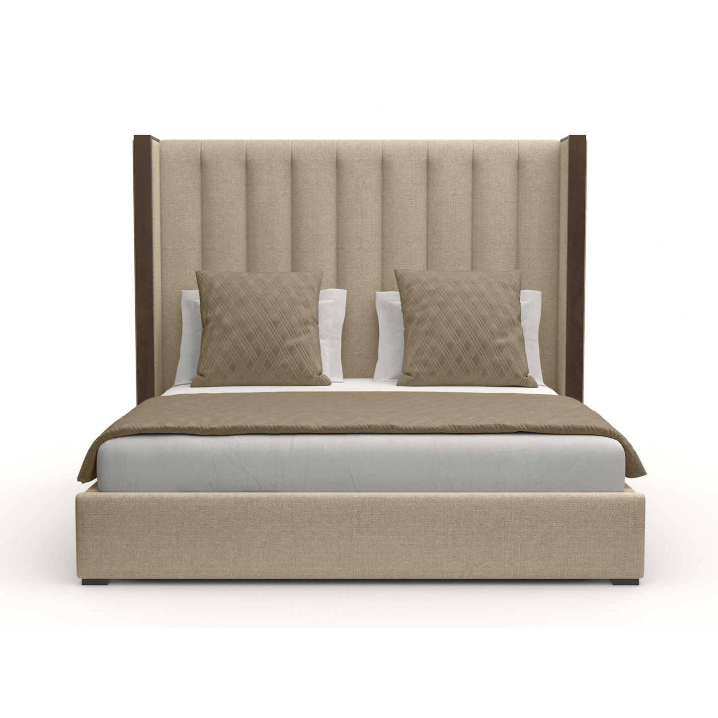 Irenne Vertical Channel Tufting Height Bed