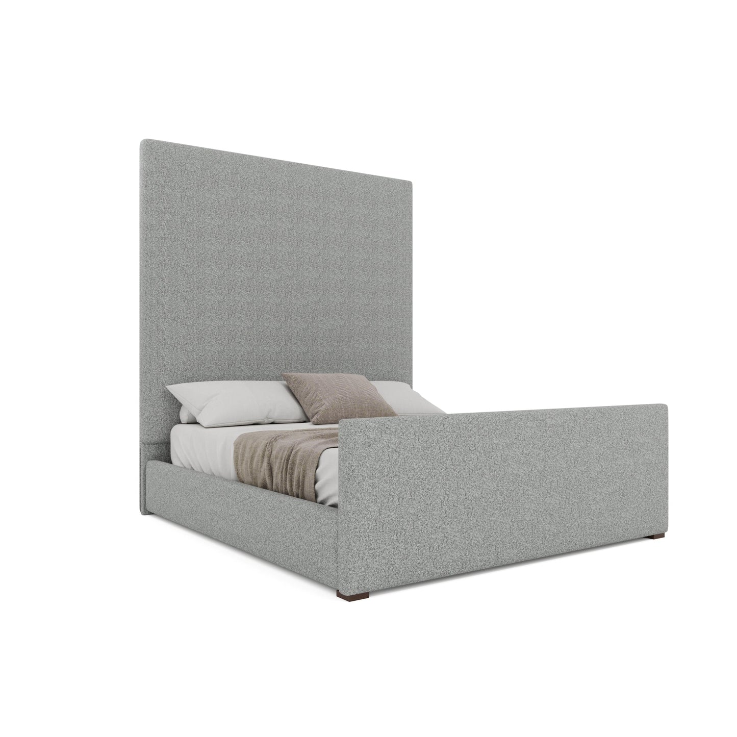 Moyra Plain Luxe Footboard Upholstered Bed