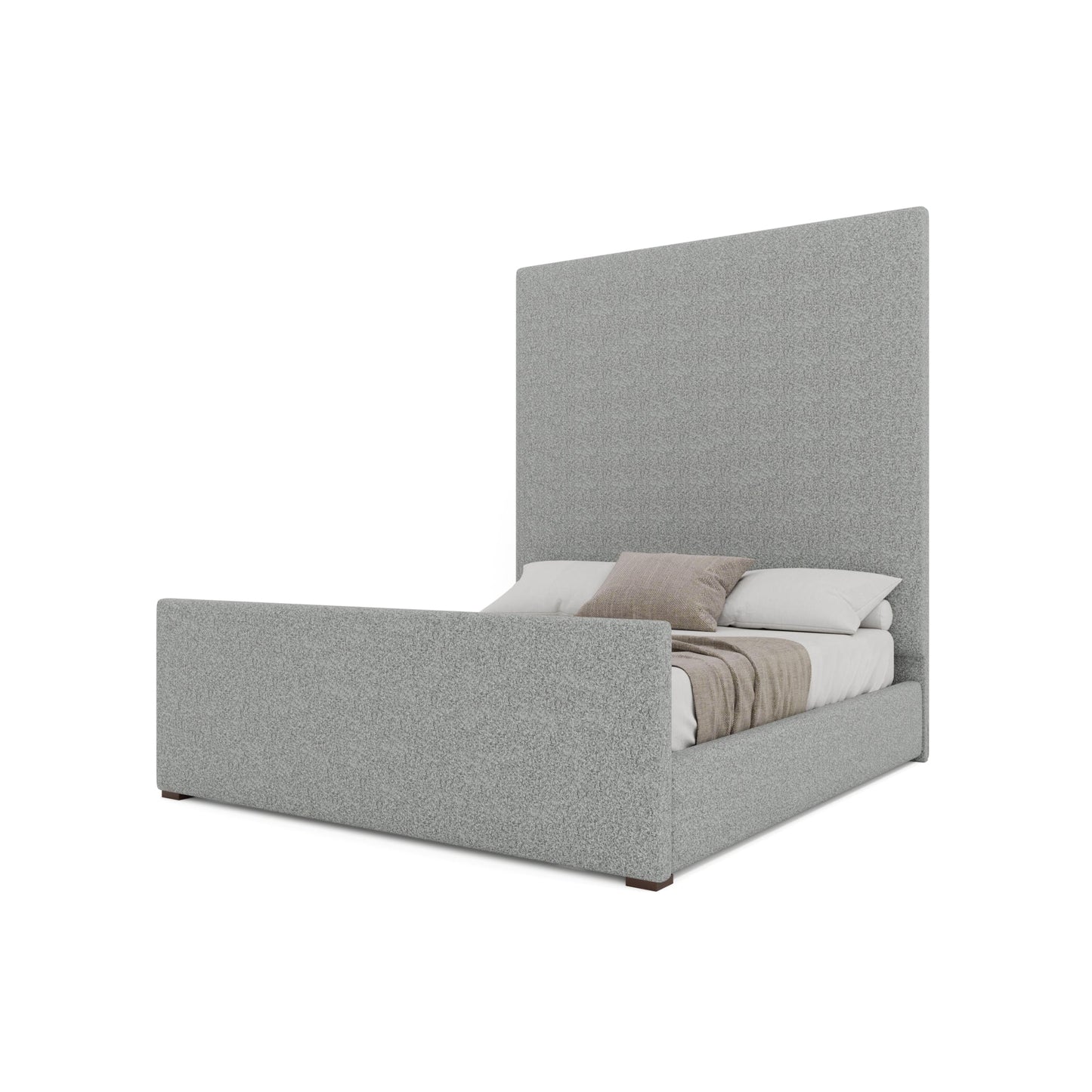 Moyra Plain Luxe Footboard Upholstered Bed