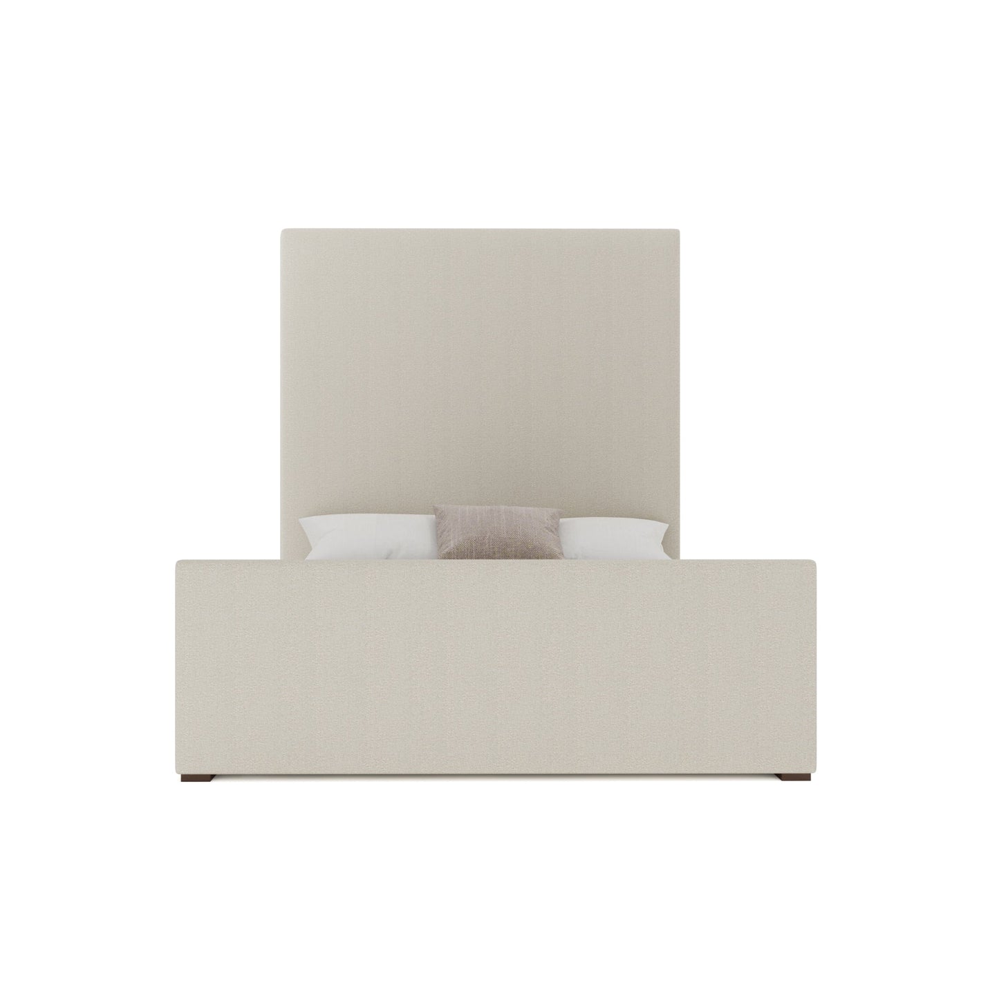 Moyra Plain Luxe Footboard Upholstered Bed