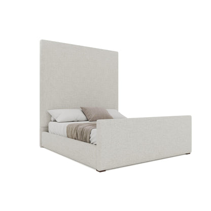 Moyra Plain Luxe Footboard Upholstered Bed