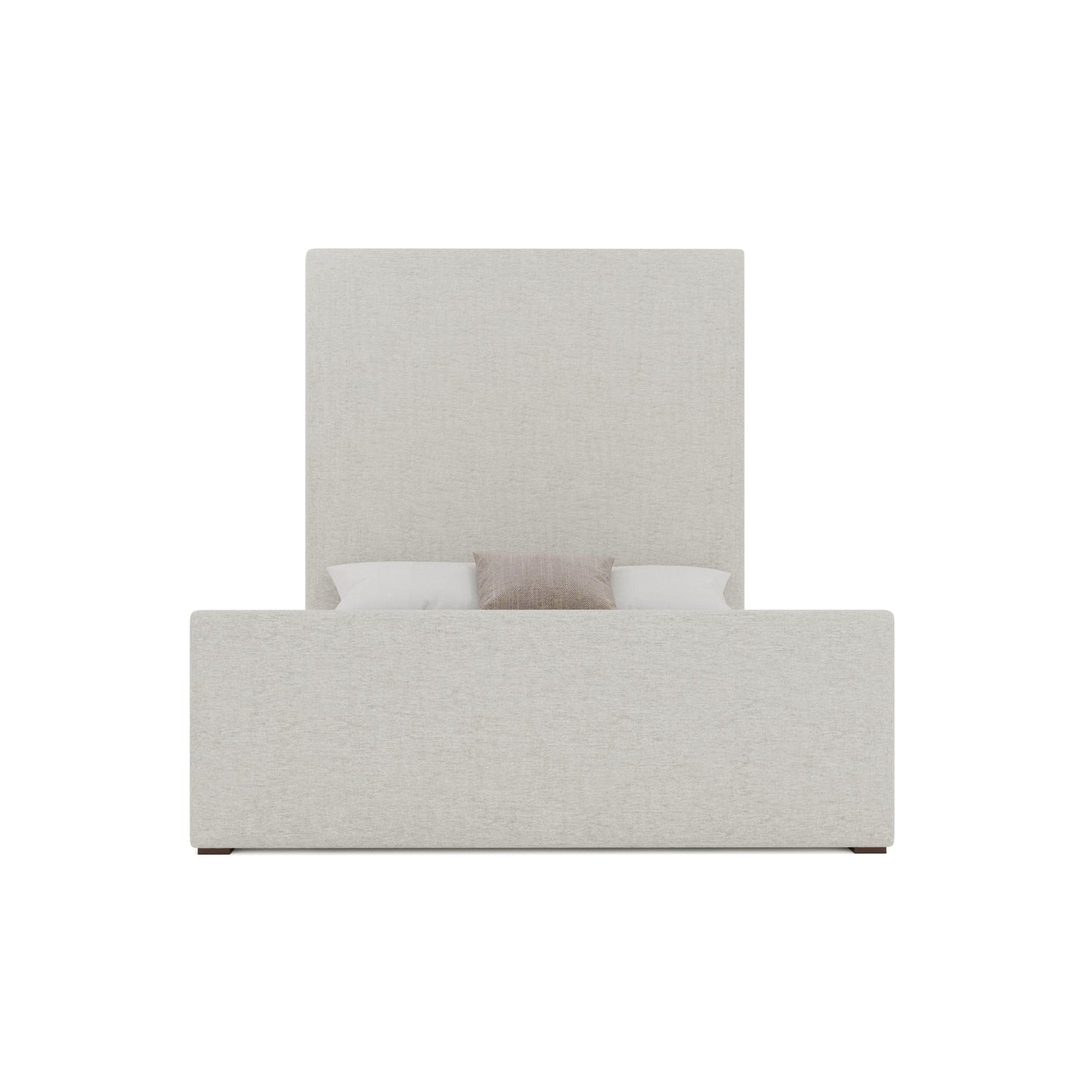 Moyra Plain Luxe Footboard Upholstered Bed