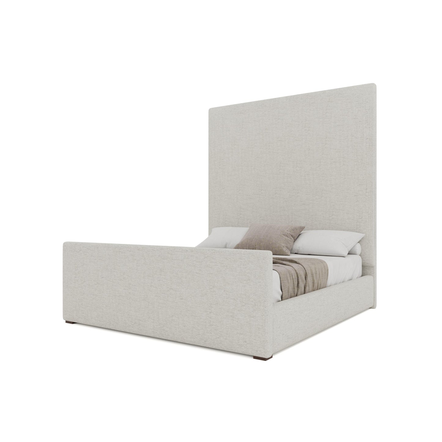 Moyra Plain Luxe Footboard Upholstered Bed