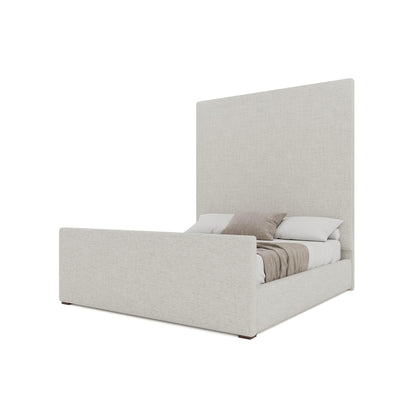 Moyra Plain Luxe Footboard Upholstered Bed