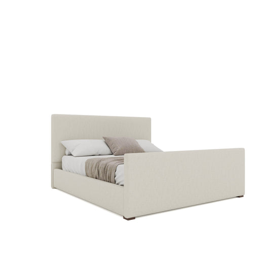 Moyra Plain Luxe Footboard Upholstered Bed