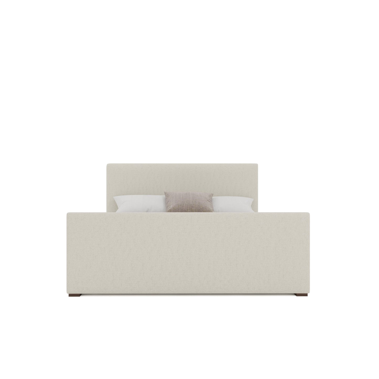 Moyra Plain Luxe Footboard Upholstered Bed