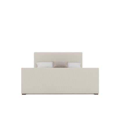 Moyra Plain Luxe Footboard Upholstered Bed