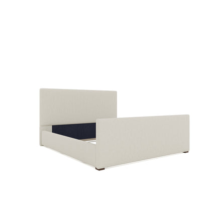 Moyra Plain Luxe Footboard Upholstered Bed