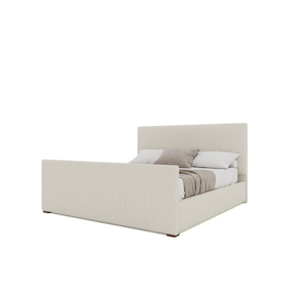Moyra Plain Luxe Footboard Upholstered Bed