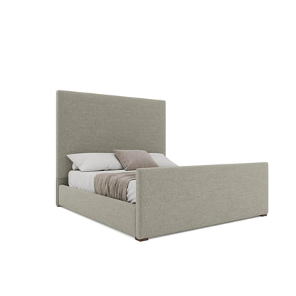 Moyra Plain Luxe Footboard Upholstered Bed