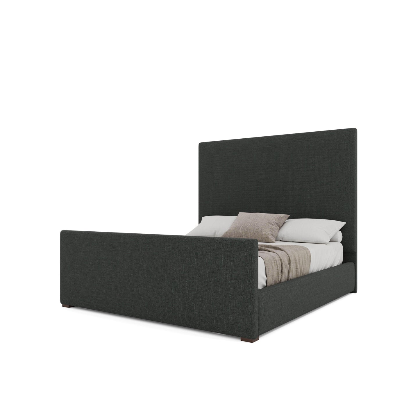 Moyra Plain Luxe Footboard Upholstered Bed