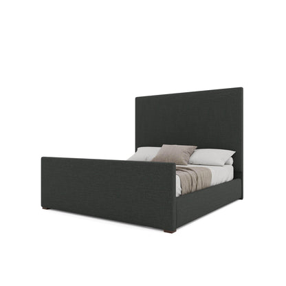 Moyra Plain Luxe Footboard Upholstered Bed