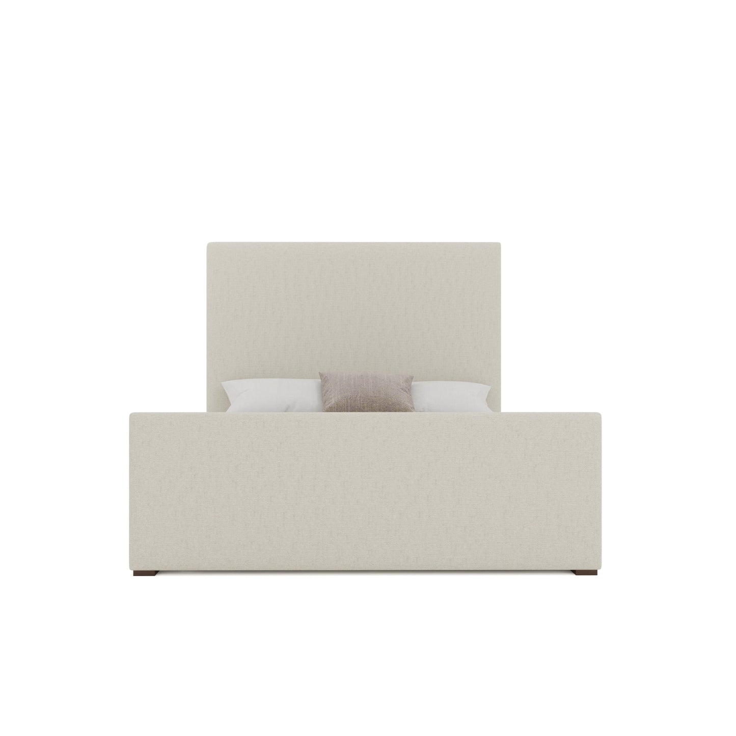 Moyra Plain Luxe Footboard Upholstered Bed
